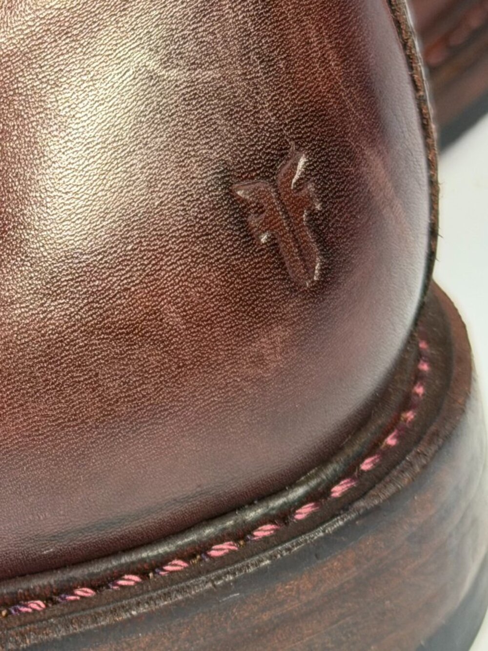 Mens Size 9 FRYE brown leather shoes - Picture 7 of 16
